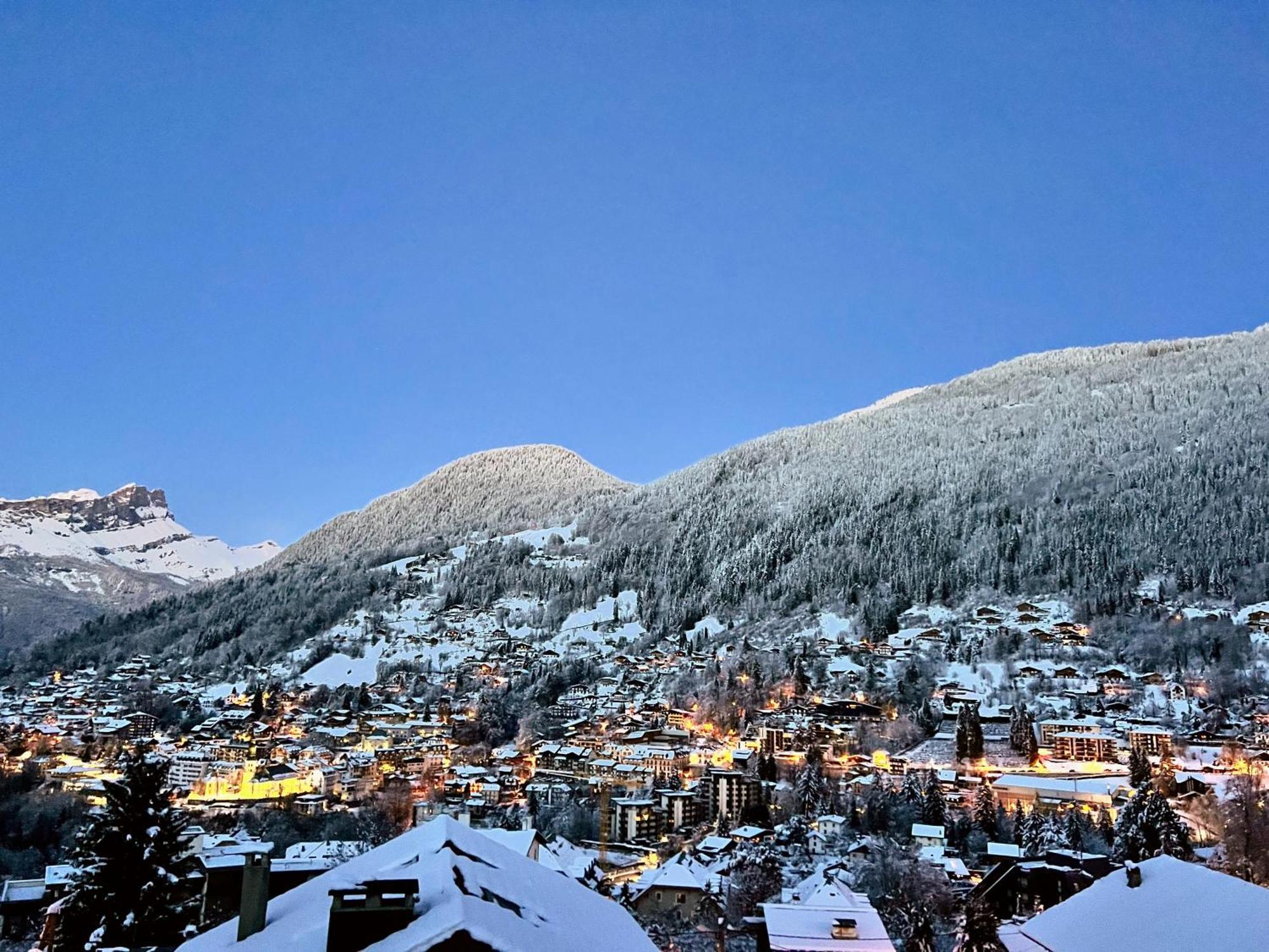 Chalet Mirador appartement vue panoramique Saint-Gervais-les-Bains Extérieur photo